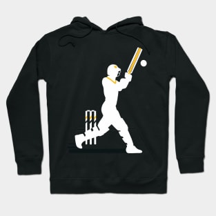 Cricket - Silhouette Dynamic Drawing Hoodie